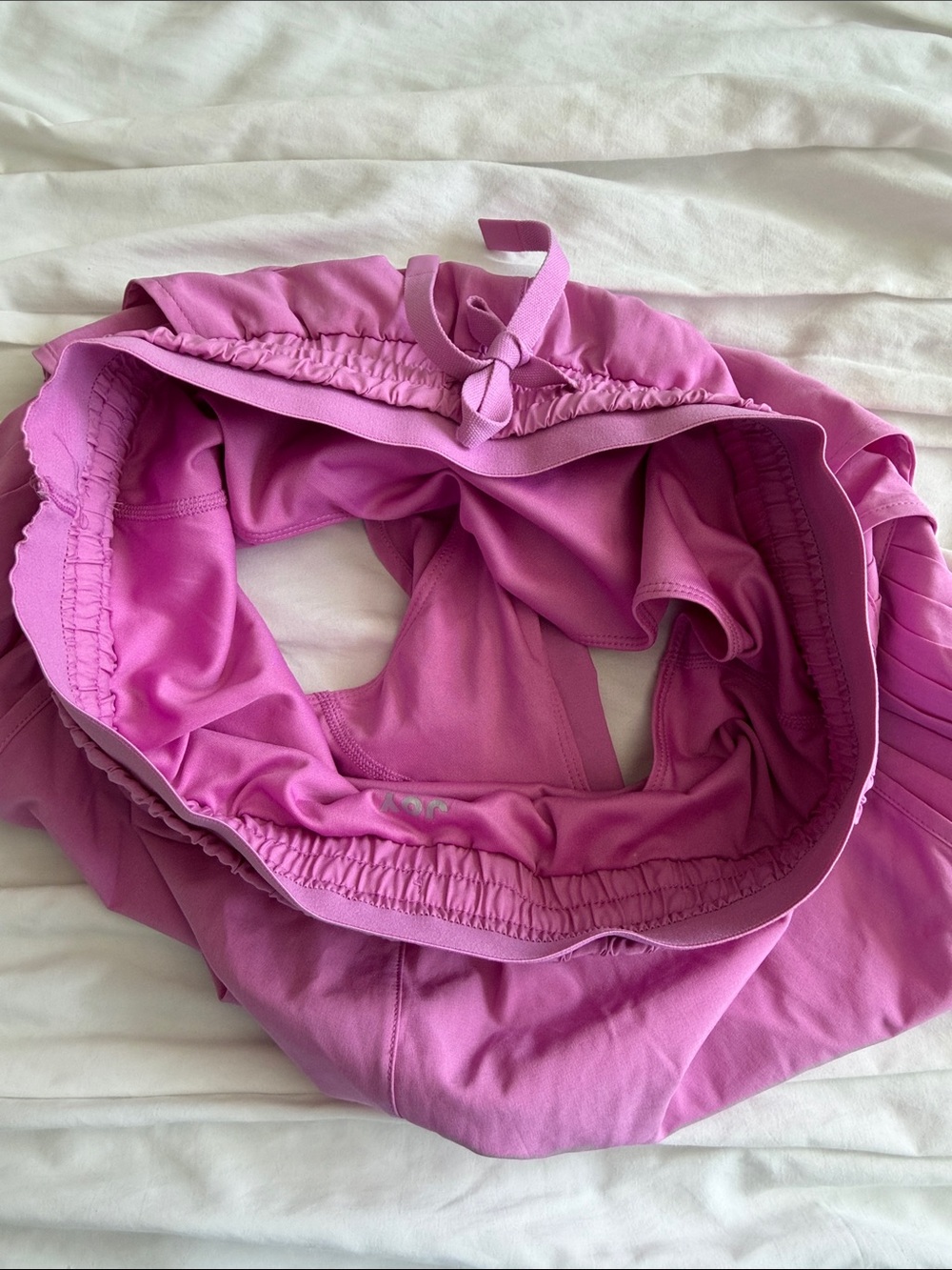 JoyLab Bright Fuchsia Flounce Athletic Shorts - Picture 5 of 6